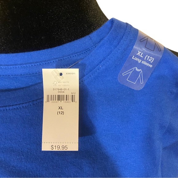 NWT GAP Love (2) Long Sleeved Brown + Blue T-Shirts (2) Girls Size XL - 12. - Picture 13 of 15